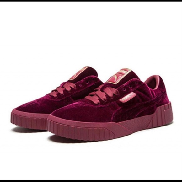 puma cali velvet red
